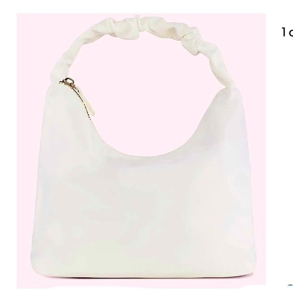 Stoney Clover Lane Handbags - Stony CLOVER LANE NWT WHITE NYLON SCRUNCH SHOULDER BAG